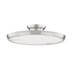 Draper Flush Mount, Polished Nickel