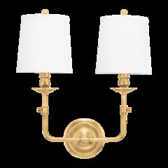 Logan Wall Sconce, Aged Brass