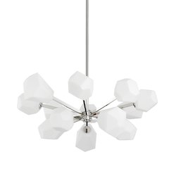 Tring Chandelier, Polished Nickel