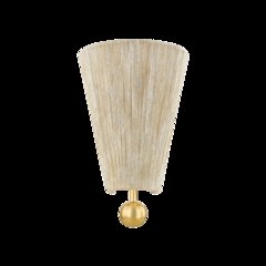 Song Wall Sconce, Aged Brass