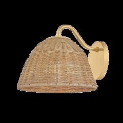 Katniss Wall Sconce, Aged Brass