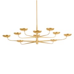 Taormina Chandelier, Vintage Gold Leaf
