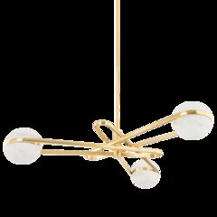 Kyomi Chandelier, Vintage Brass