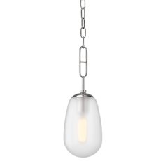 Bruckner Pendant, Polished Nickel