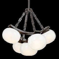 Duxbury Chandelier, Distressed Bronze