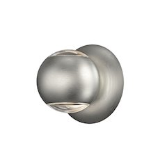Hemisphere Wall Sconce, Natural Anodized
