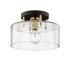 Bergamot Station Semi Flush, Bronze