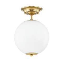 Sphere No.1 Semi Flush, Aged Brass