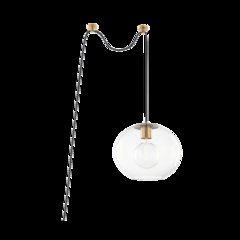 Margot Pendant, Aged Brass