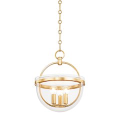 Malloy Lantern, Vintage Gold Leaf