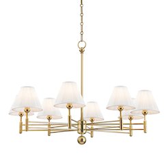 Classic No.1 Chandelier, Aged Brass