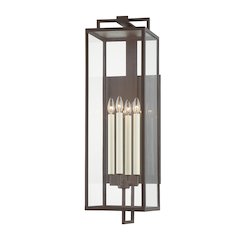 Beckham Exterior Wall Sconce, Textured Bronze