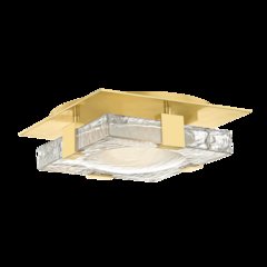 Bourne Semi-Flush, Aged Brass