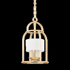 Delia Lantern, Vintage Gold Leaf