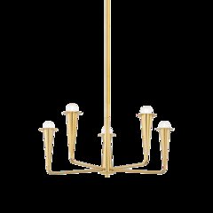 Danna Chandelier, Aged Brass