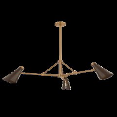 Andersen Chandelier, Patina Brass