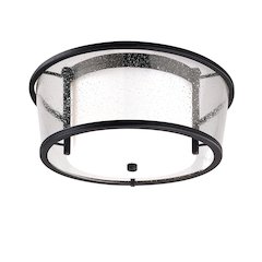 Bennington Exterior Flush Mount, Texture Black