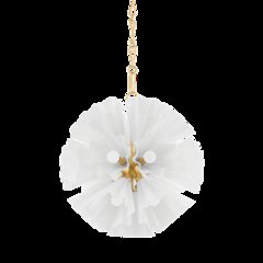 Capri Chandelier, Aged Brass