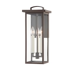 Eden Exterior Wall Sconce, Textured Bronze