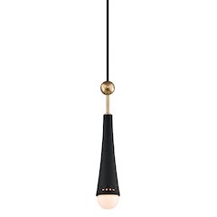 Tupelo Pendant, Aged Brass
