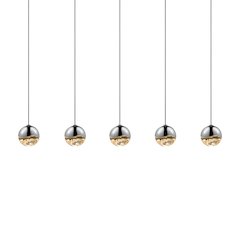 Grapes Pendant, Polished Chrome