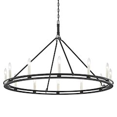 Sutton Chandelier, Texture Black
