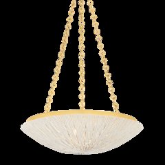 Summerside Pendant, Vintage Gold Leaf