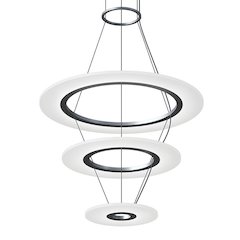 Arctic Rings Pendant, Bright Satin Aluminum