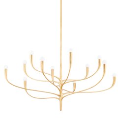 Labra Chandelier, Vintage Gold Leaf