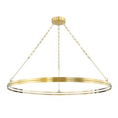 Rosendale Chandelier, Aged Brass