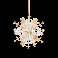 Gleason Chandelier, Vintage Gold Leaf