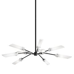 High Line Chandelier, Soft Off Black