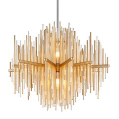 Theory Chandelier, Gold Leaf