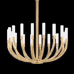 Amalthea Chandelier, Vintage Brass