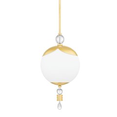 Perla Pendant, Aged Brass