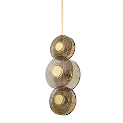 Griston Pendant, Aged Brass