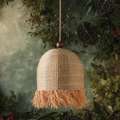 Sheri Pendant, Aged Brass