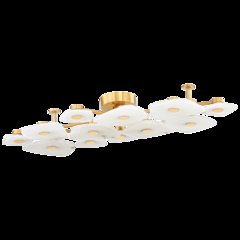 Holmdel Semi Flush, Aged Brass