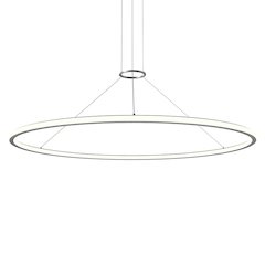 Luna Pendant, Bright Satin Aluminum