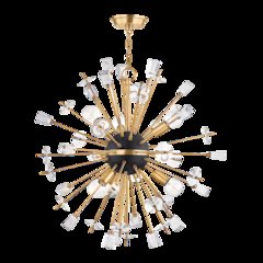 Liberty Chandelier, Aged Brass