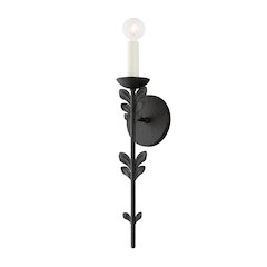Florian Wall Sconce, Black Iron