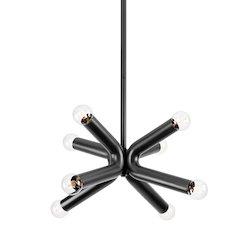 Dash Chandelier, Soft Black