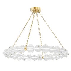 Lindley Chandelier, Aged Brass