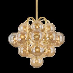 Cronus Chandelier, Vintage Polished Brass