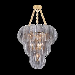 Anatase Chandelier, Vintage Gold Leaf