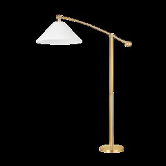 Birdie Floor Lamp, Aged Brass