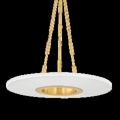Prattsburgh Chandelier, Aged Brass