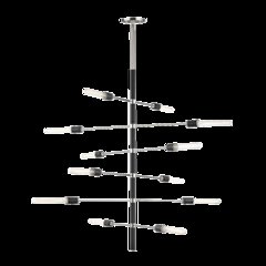Astrid Chandelier, Polished Nickel