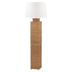 Weaver Floor Lamp, Gold Leaf