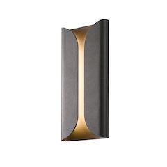 Folds Wall Sconce, Textured Bronze